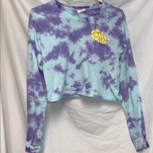 Blue and Purple Empyre tie dye shirt